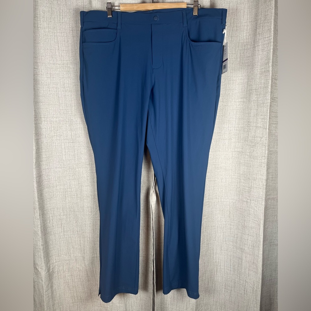PENGUIN SPORT Golf Pants Sz 2XL 5 Pocket Insignia Blue Navy OGKBSFG9 NWT
